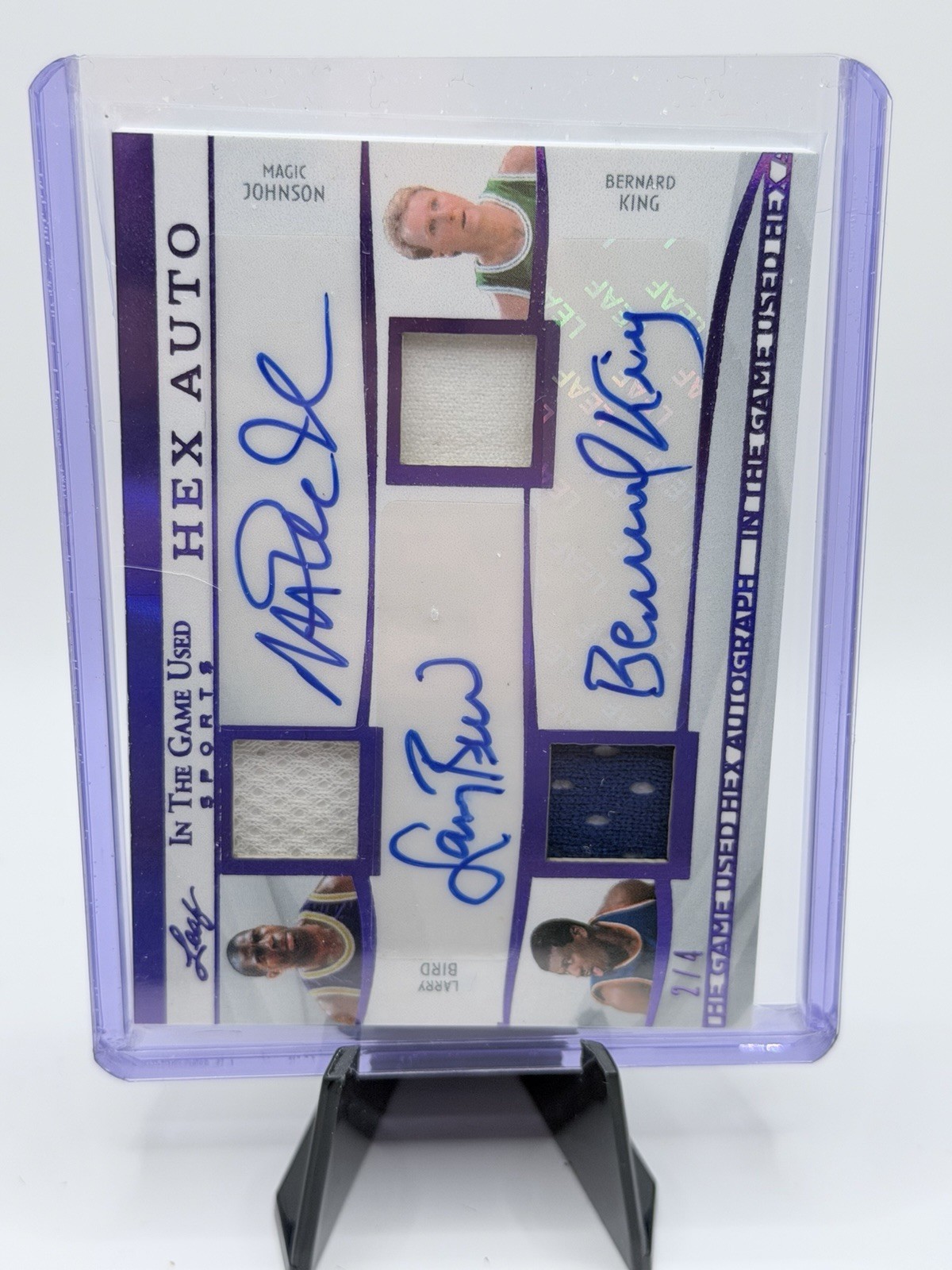 Sports Card Singles Six Auto 2/4 Game Used Relic Leaf 2025 In The Game