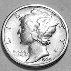 1926 S Mercury Dime Free Shipping Choice Au / Bu #7