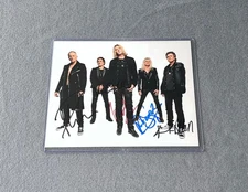 DEF LEPPARD JOE ELLIOTT PHIL COLLEN VIV CAMPBELL RICK SAVAGE ALLEN SIGNED 8X10