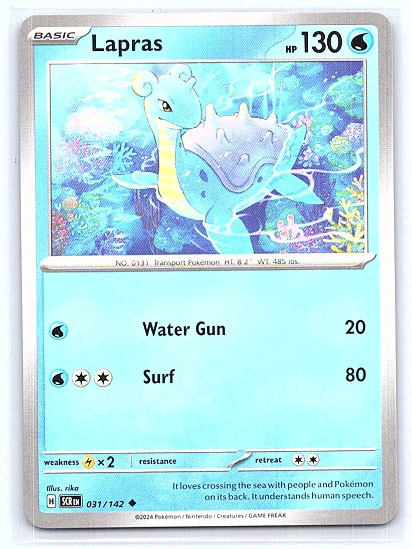 LAPRAS 031/142 STELLAR CROWN POKEMON TCG CARD