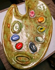 Pallette  ash Tray Smoking Collector Retro Coffee Table,dated 1972, JER