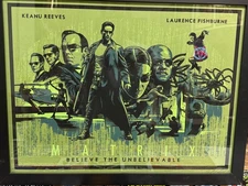 MATRIX SILKSCREEN MOVIE POSTER UNFRAMED 18X24 LIMITED TO 100 ART BY ZABLOTSKY