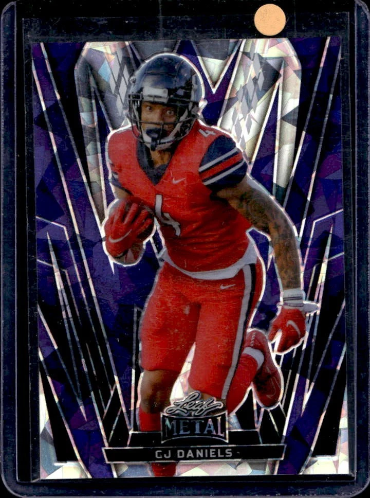 2024 Leaf Metal CJ Daniels Crystal Purple #/6 Flames