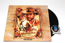 HARRISON FORD SIGNED INDIANA JONES & LAST CRUSADE MOVIE SOUNDTRACK VINYL BECKETT