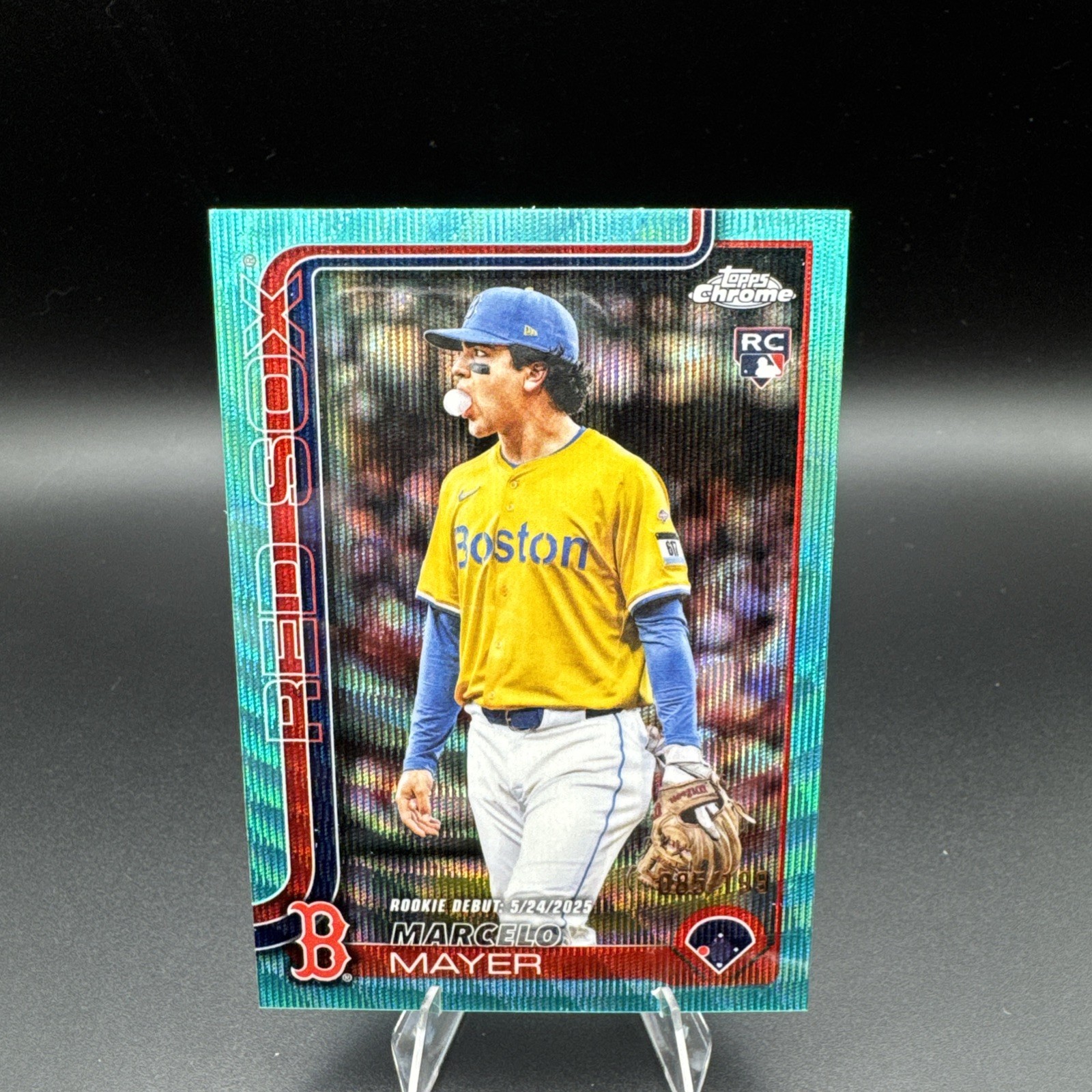 2025 Topps Chrome Update Series - Rookie Debut Marcelo Mayer Teal Refractor /299