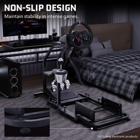 Hottoby Racing Simulator Cockpit Adjustable Fit Logitech G29 G920 Thrustmaster