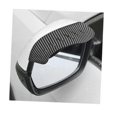 2 PCS Mirror Rain Visor Eyebrow, Waterproof PVC Auto Exterior Carbon/Anti-Noise