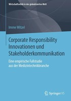 Imme Witzel | Corporate Responsibility Innovationen Und Stakeholderkommunikation