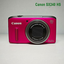 Canon PowerShot SX240 HS PINK 12.1MP Digital Camera 20x Optical Zoom English