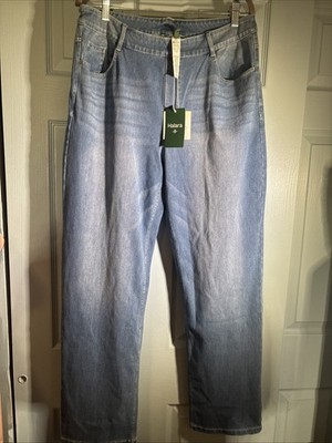Halara Flex Denim Straight Leg Jeans Womens XL Blue Stretch Pants. NWT