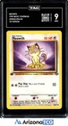 Pokemon 1999 Meowth 56/64 1st Edition Jungle TAG 9