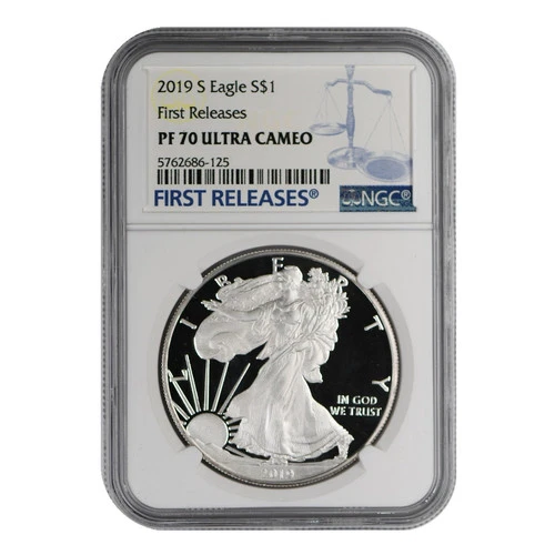 2019-S American Silver Eagle NGC PF-70 ULTRA CAMEO First Releases