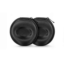 2 Pack Zipper Travel Watch Case Single Storage Box Wristwatch Smart Watch Black