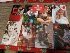 Talking Tables Perfectly Puzzling "CHRISTMAS CAT PUZZLE" 1000 Pc Complete 