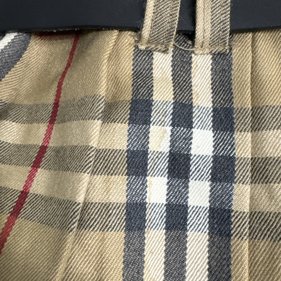 Minifalda plisada con cinturón Burberry Nova Check Y2K hecha en Escocia a cuadros Foto 2 de 4