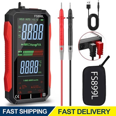 USB Rechargeable Digital Multimeter Automatic Digital Display Multimeter Tester