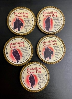True Dungeon 2020 Rare Hitchhiking Lot of 5 (Bog Slog Gog Mog Flog) Token Lot