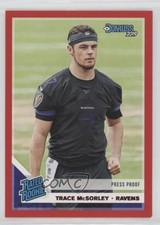 2019 Panini Donruss Rated Rookie Press Proof Red Trace McSorley #346 h3a