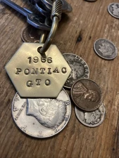 1966 PONTIAC GTO Brass Key Fob ‘66