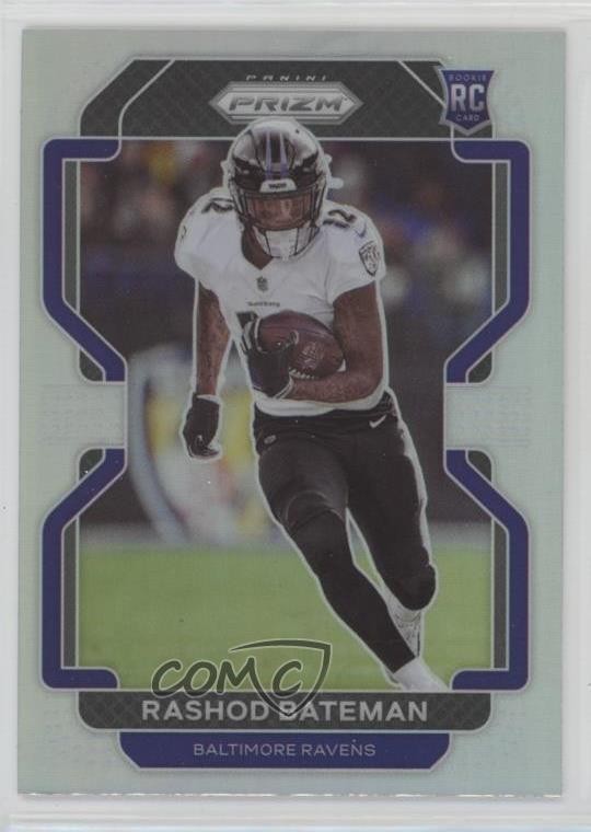 2021 Panini Prizm Rookie Variation Silver Prizm Rashod Bateman #V-340 Rookie RC