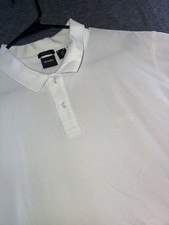 Hugo Boss Mens Regular Fit Casual White Polo Size XL