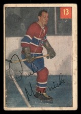1954 PARKHURST PAUL MASNICK 13 FAIR SET BREAK HOCKEY MONTREAL CANADIENS
