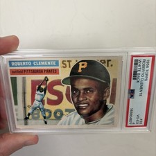 1956 Topps Roberto Clemente WHITE BACK #33 PSA 4 PIRATES VG-EX HOF