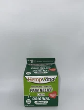 Hempvana Maximum Strength Pain Relief Cream Original + Hemp Seed Oil 4 OZ
