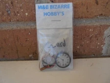 O Scale #7005 Lighted Ceilling Mount Clock 2 Sided Faces With American Number