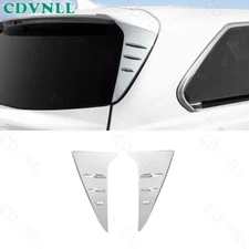 For Toyota Sienna 21-2024 Chrome Silver Roof Trunk Spoiler Both Side Cover Trim