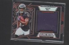 JUSTICE HILL 2019 PANINI OBSIDIAN VOLCANIC MATERIALS ORANGE ROOKIE  #VM-17/50