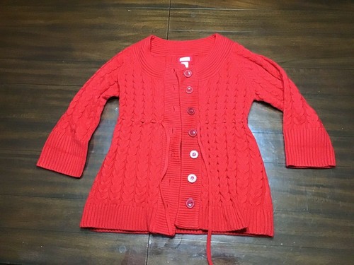 MATERNITY belted cable knit sweater 
