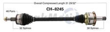 Surtrack Rear Driver Left CV Axle Shaft CH-8245