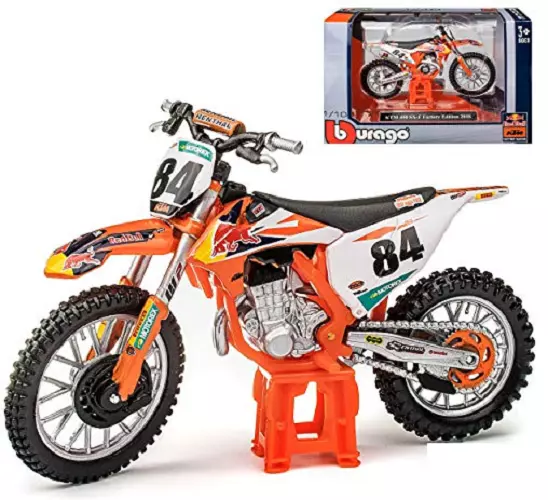 Jeffrey Herlings REDBULL KTM SXF 450 1:18 Modellino di motocross giocattolo  pres