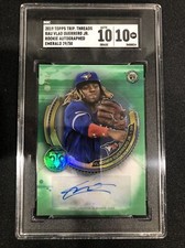 Vladimir Guerrero Jr Rookie Auto 2019 Topps Triple Threads Green /50 | SGC 10