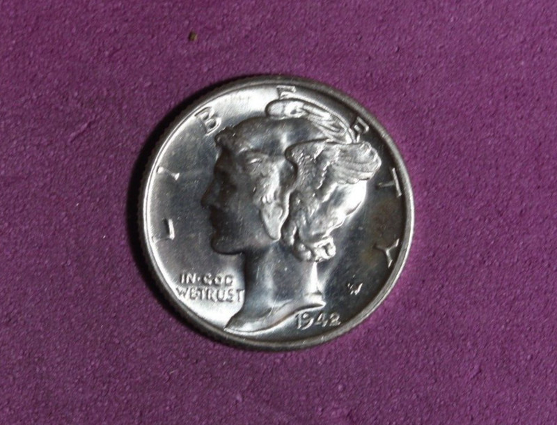 1942-S Mercury Dime #P23986