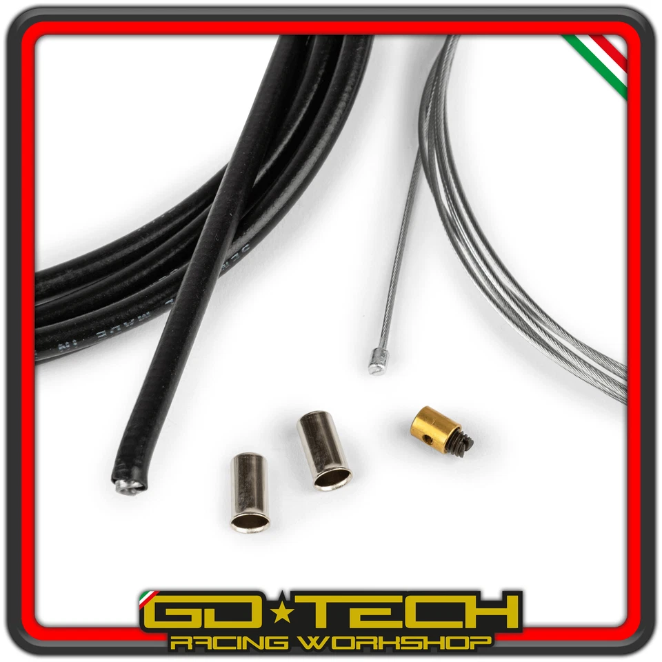 KIT CAVO ACCELERATORE MOTO SCOOTER con GUAINA NERA TEFLON FILO GAS 2m UNIVERSALE - Imagen 3 de 4