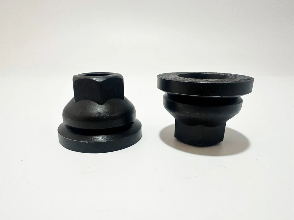 32 Black Oxide 9/16-18 Dually Wheels Lug Nuts For 1994-2011 Dodge Ram 2500 3500 - Image 3 of 4