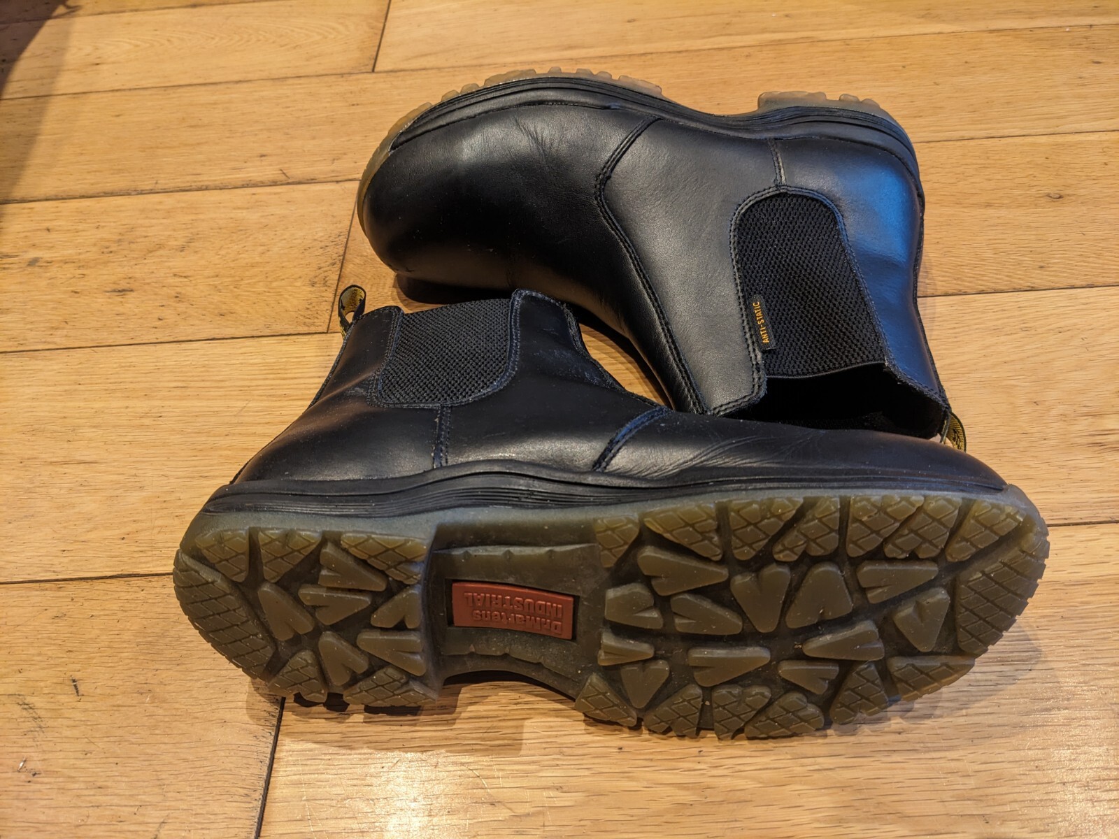 Dr. Martens Drakelow Dealers Safety Slip Boots Black Mens Used new