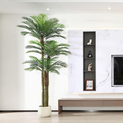 10ft Outdoor Artificial Palm Tree - UV Resistant Tall Fake Tropical Golden  Ca... | eBay