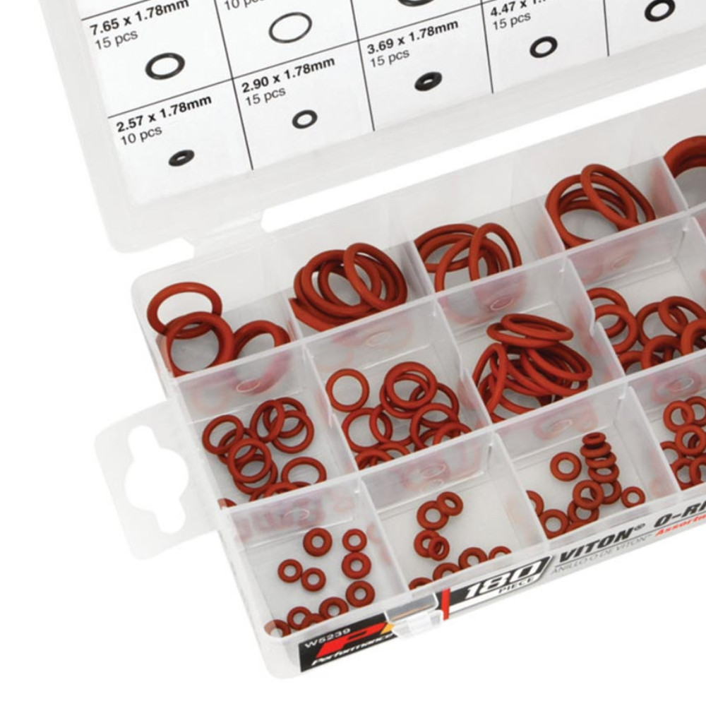 Performance Tool W5239 180-Piece Set 9mm - 20mm Viton O-Ring Assortment (NEW)