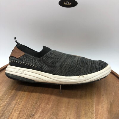 Merrell Gridway Moc Hiking Shoes Slip On Dark Gray Womens  display picture 3