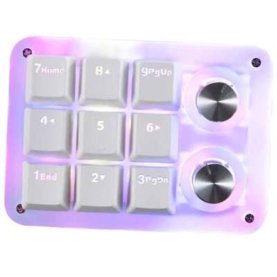 One Handed Programmable Mechanical Keyboard 9 Keys Macro Number Pad Keyboard 