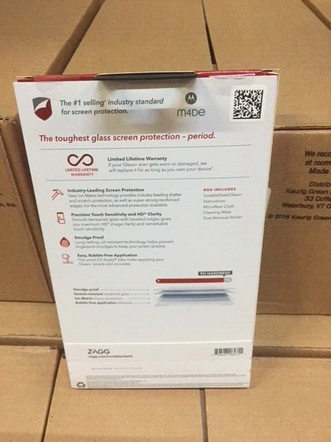 Original Zagg Invisible Shield Glass Screen For Moto Z2 Force Edition (NEW) - Image 2 of 2