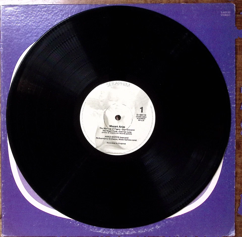ANNA MOFFO  MOZART ARIAS SERAPHIM RECORDS PHILHARMONIA ORCHESTRA VINYL LP 190-81 - Image 3 of 4