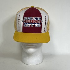 Vintage Hat Super Bowl XVII Washington Redskins Snap Back Trucker Cap USA 1983