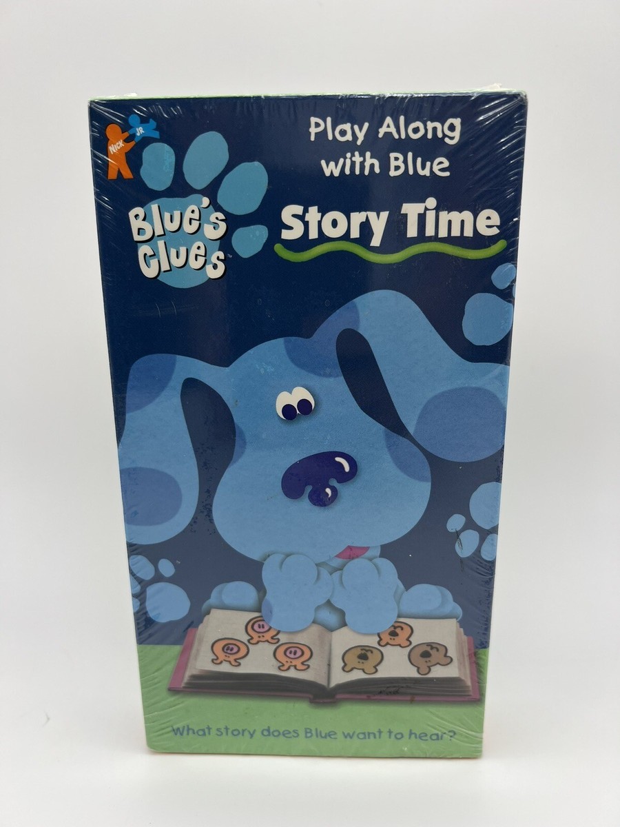 Blues Clues Story Time VHS 1998 Play Along With Blue Nick Jr