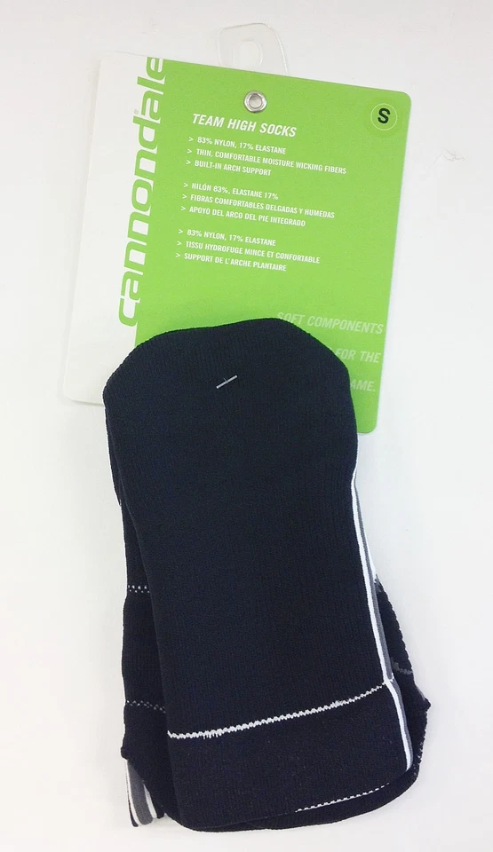 X L.E. Calcetines altos en negro de Cannondale: calcetines de ciclismo de carretera Foto 4 de 4