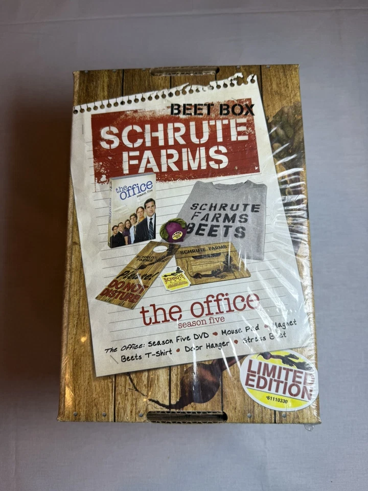 The Office Season Five Limited Edition Schrutes Farms Beet Box Set w/ DVD NEW!! - Image 2 of 4