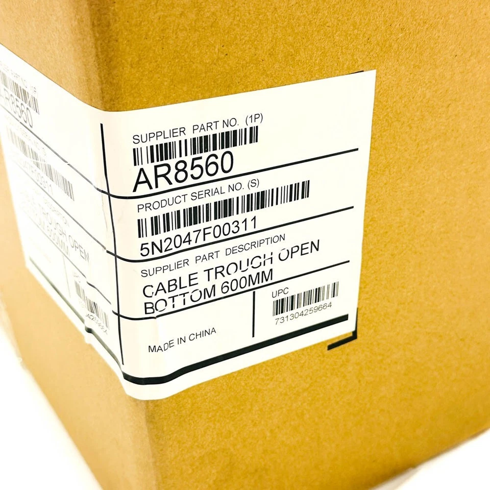 APC AR8560 NetShelter Cable Management Cable Trough 600mm Open Bottom, Black - Image 2 of 4